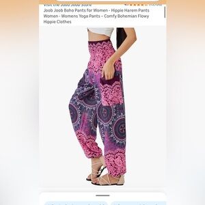 Women's Pink Joob Joob Boho Harem Pants